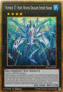 Numero 37: Drago Ragno Squalo Intessuto di Speranza - Premium Oro: Oro Infinito (Gold Secret Rare) [PGL3-007]