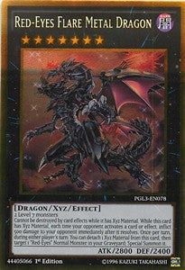 Red-Eyes Flare Metal Dragon - Premium Oro: Oro Infinito (Gold Rare) [PGL3-078]