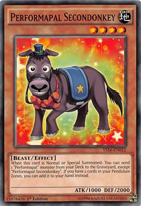 Performapal Secondonkey - Starter Deck: Yuya (Common) [YS16-012]