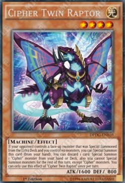 Cipher Rapace Gemello - Duelist Pack: Dimensional Guardians (Rare) [DPDG-036]