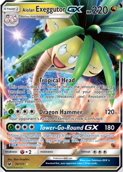 Alolan Exeggutor GX - Invasione Scarlatta (Ultra Rare) [CIN-74]