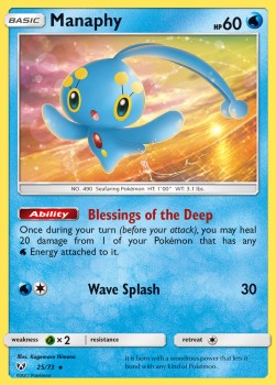 Manaphy - Leggende Iridescenti (Holo Rare) [SLG-25]
