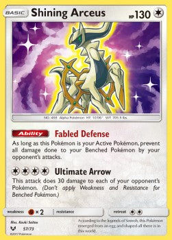 Shining Arceus - Leggende Iridescenti (Ultra Rare) [SLG-57]