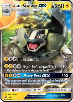 Alolan Golem GX - Invasione Scarlatta (Ultra Rare) [CIN-34]