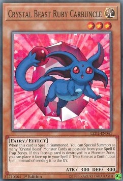 Bestia Cristallo Carbuncle Rubino - Legendary Duelists: Ancient Millennium (Common) [LED2-041]