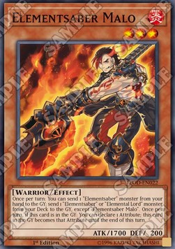 Elementsciabola Malo - Flames of Destruction (Common) [FLOD-022]