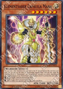 Elementsciabola Lapauila Mana - Flames of Destruction (Super Rare) [FLOD-025]