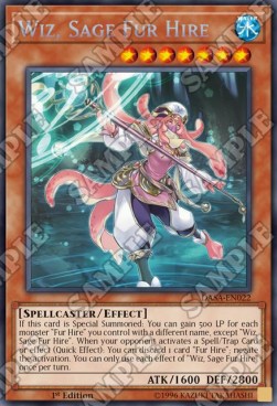 Wiz, Saggia Pelliccia Mercenaria - Dark Saviors (Secret Rare) [DASA-022]