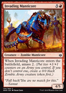 Manticora dell'Invasione - La Guerra della Scintilla (Common) [WAR-134]