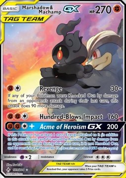 Marshadow & Machamp GX - Unbroken Bonds (Ultra Rare) [UNB-199]