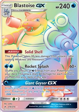 Blastoise GX - Unbroken Bonds (Secret Rare) [UNB-218]