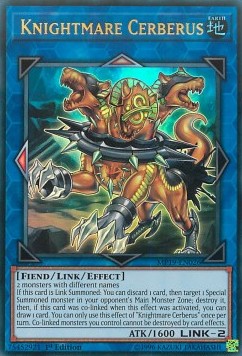 Cavaliere dell'Incubo Cerbero - 2019 Gold Sarcophagus Tin Mega Pack (Ultra Rare) [MP19-026]