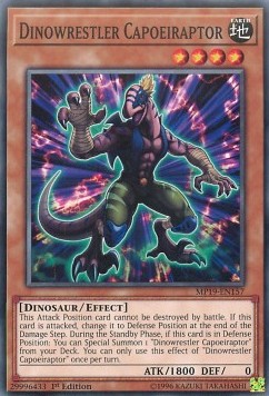 Dinowrestler Capoeiraptor - 2019 Gold Sarcophagus Tin Mega Pack (Common) [MP19-157]