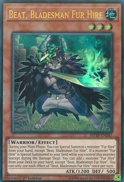Beat, Schermidore Pelliccia Mercenaria - 2019 Gold Sarcophagus Tin Mega Pack (Ultra Rare) [MP19-247]