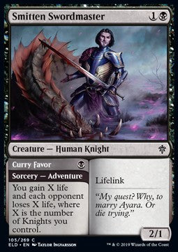 Maestro di Spada Invaghito // Conquistare il Favore - Throne of Eldraine (Common) [ELD-105]