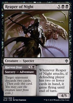 Mietitore della Notte // Raccogliere la Paura - Throne of Eldraine (Common) [ELD-102]