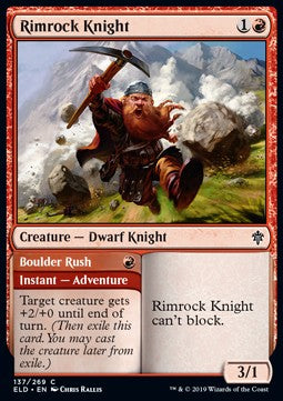 Cavaliere di Rocciamuraglia // Valanga di Macigni - Throne of Eldraine (Common) [ELD-137]