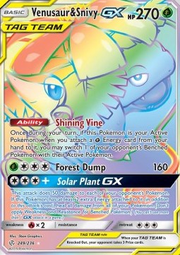 Venusaur & Snivy GX - Eclissi Cosmica (Secret Rare) [CEC-249]