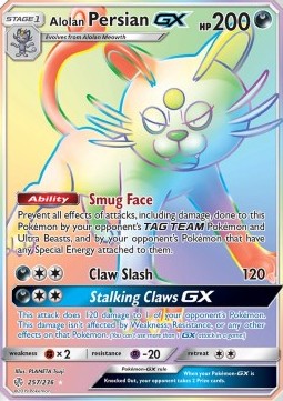 Alolan Persian GX - Eclissi Cosmica (Secret Rare) [CEC-257]