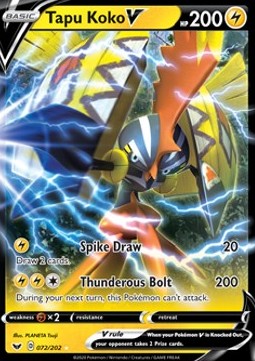 Tapu Koko V - Spada e Scudo (Ultra Rare) [SSH-72]