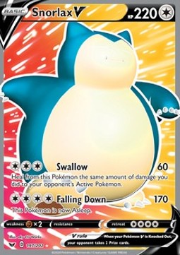 Snorlax V - Spada e Scudo (Ultra Rare) [SSH-197]