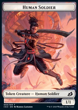 Human Soldier Token (White 1/1) - Ikoria: Lair of Behemoths: Extras (Token) [XIKO-T03]