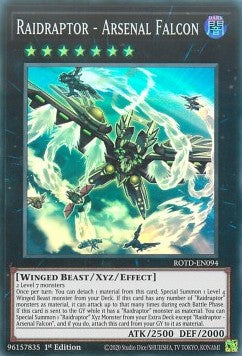 Raidraptor - Falco Arsenale - Rise of the Duelist (Super Rare) [ROTD-094]