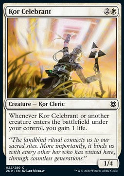 Celebrante Kor - Rinascita di Zendikar (Common) [ZNR-22]