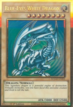 Drago Bianco Occhi Blu - Maximum Gold (Premium Gold Rare) [MAGO-001]