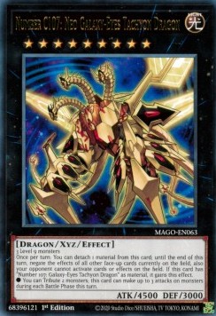 Numero C107: Neo Drago Tachionico Occhi Galattici - Maximum Gold (Rare) [MAGO-063]