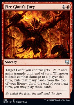 Furia del Gigante di Fuoco - Kaldheim: Extras (Uncommon) [XKHM-389]