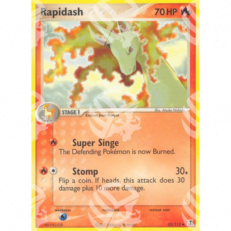 EX Specie Delta - Rapidash - 52/113 - Warcard - EX Specie Delta - Rapidash - 52/113 i prezzi più bassi sul mercato, solo da www.warcardshop.com! Carte singole, box, buste e mazzi.