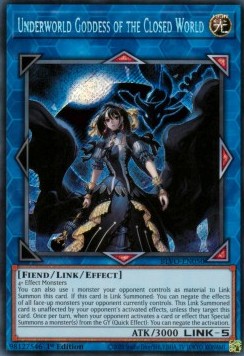 Dea del Mondo Sotterraneo del Mondo Chiuso - Blazing Vortex (Secret Rare) [BLVO-050]