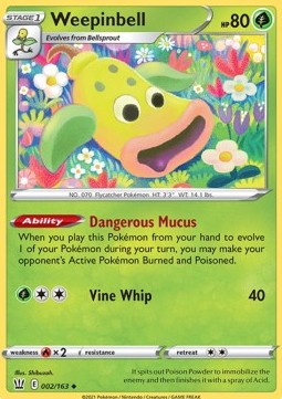 Weepinbell - Stili di Lotta (Uncommon) [BST-2]