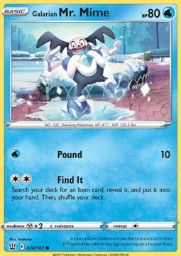 Galarian Mr. Mime - Stili di Lotta (Common) [BST-34]