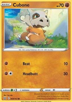 Cubone - Stili di Lotta (Common) [BST-69]