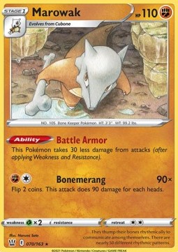 Marowak - Stili di Lotta (Rare) [BST-70]