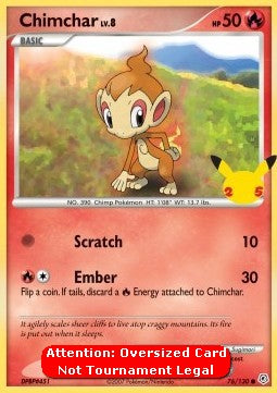 Chimchar Lv.8 - Diamante & Perla (Oversized) [DP-76]