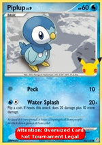 Piplup Lv.9 - Diamante & Perla (Oversized) [DP-93]