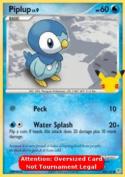 Piplup Lv.9 - Diamante & Perla (Oversized) [DP-93]
