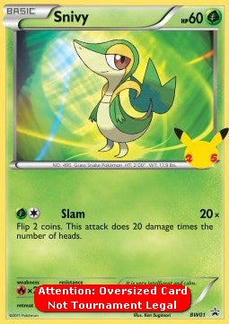 Snivy - BW Black Star Promos (Oversized) [BW-01]