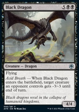 Drago Nero - Avventure nei Forgotten Realms (Uncommon) [AFR-90]