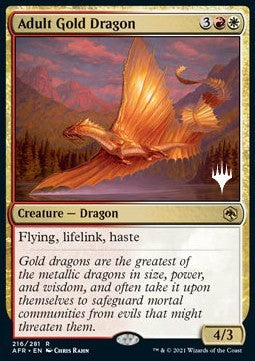 Drago d'Oro Adulto - Avventure nei Forgotten Realms: Promos (Rare) [PAFR-216]