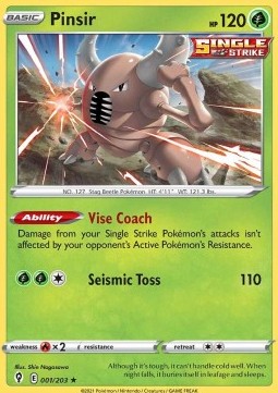Pinsir - Evoluzioni Eteree (Rare) [EVS-001]
