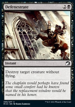 Defenestrare - Innistrad: Caccia di Mezzanotte (Common) [MID-95]