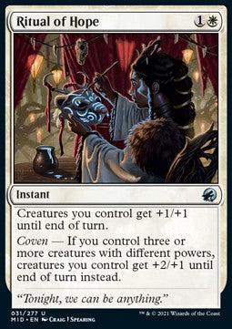 Rituale di Speranza - Innistrad: Caccia di Mezzanotte (Uncommon) [MID-31]