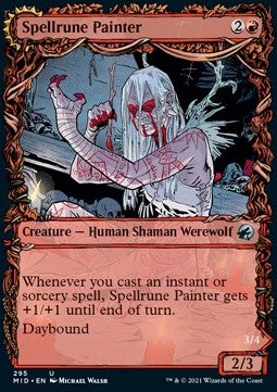 Pittrice di Rune Magiche // Ululatrice delle Rune Magiche - Innistrad: Caccia di Mezzanotte: Extras (Uncommon) [XMID-295]