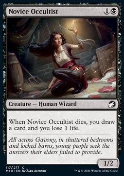 Occultista Novizia - Innistrad: Caccia di Mezzanotte (Common) [MID-117]