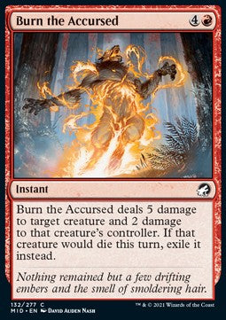 Bruciare i Maledetti - Innistrad: Caccia di Mezzanotte (Common) [MID-132]