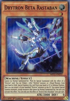 Drytron Beta Rastaban - 2021 Tin of Ancient Battles (Super Rare) [MP21-237]